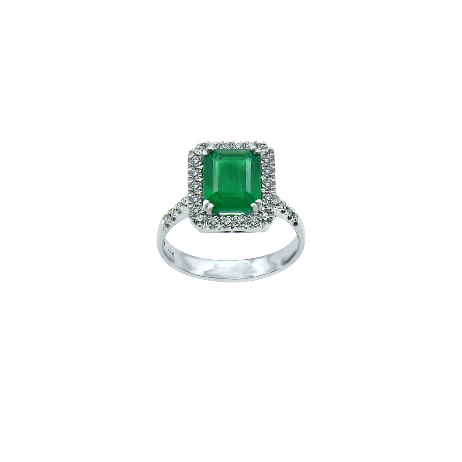 Diamond and Emerald Ring