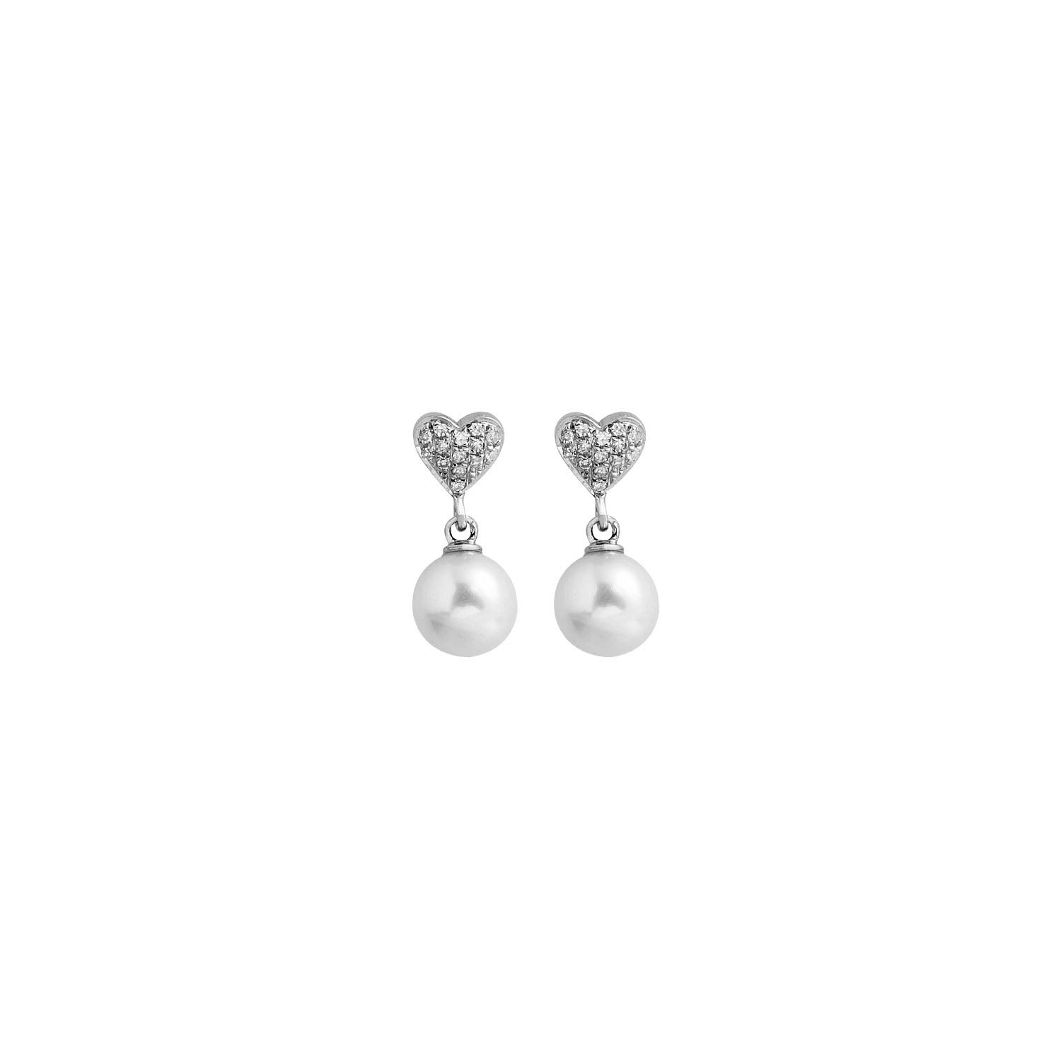 Pearl Earring. Earrings. 18K gold earring. Fresh water pearl. White Gold, yellow gold, rose gold. Perfect Gift. Earring gift. Hanging Pearl. Chain Erring. Fine jewelry. Anatol. Σκουλαρίκι χρυσό. Σκουλαρίκι  με μαργαριτάρι. Σκουλαρίκι αλυσίδα. Σκουλαρίκι με πέρλα. Athens.