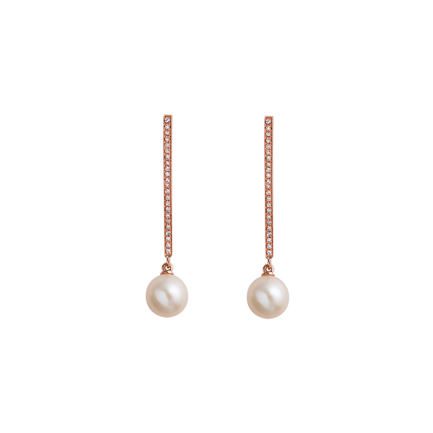 Pearl Earring. Earrings. 18K gold earring. Fresh water pearl. White Gold, yellow gold, rose gold. Perfect Gift. Earring gift. Hanging Pearl. Chain Erring. Fine jewelry. Anatol. Σκουλαρίκι χρυσό. Σκουλαρίκι  με μαργαριτάρι. Σκουλαρίκι αλυσίδα. Σκουλαρίκι με πέρλα. Athens.