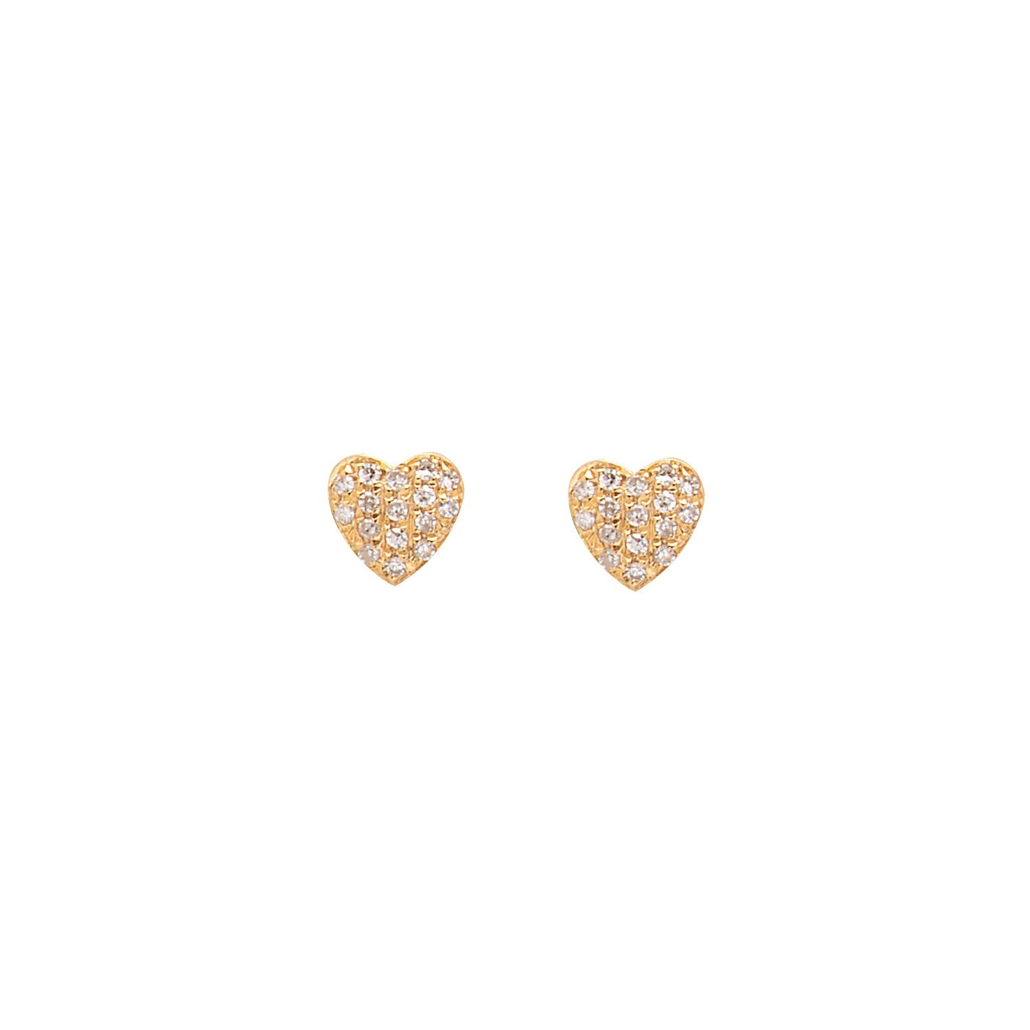 Diamond Heart Earrings