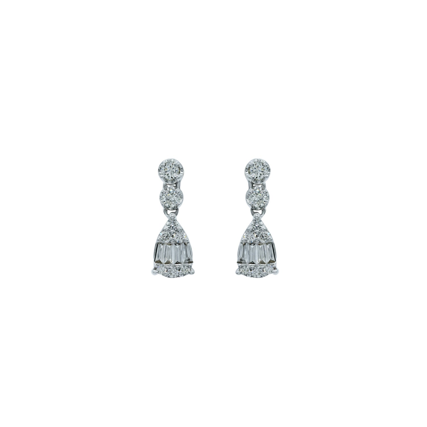 Pear Diamond Drop Earring