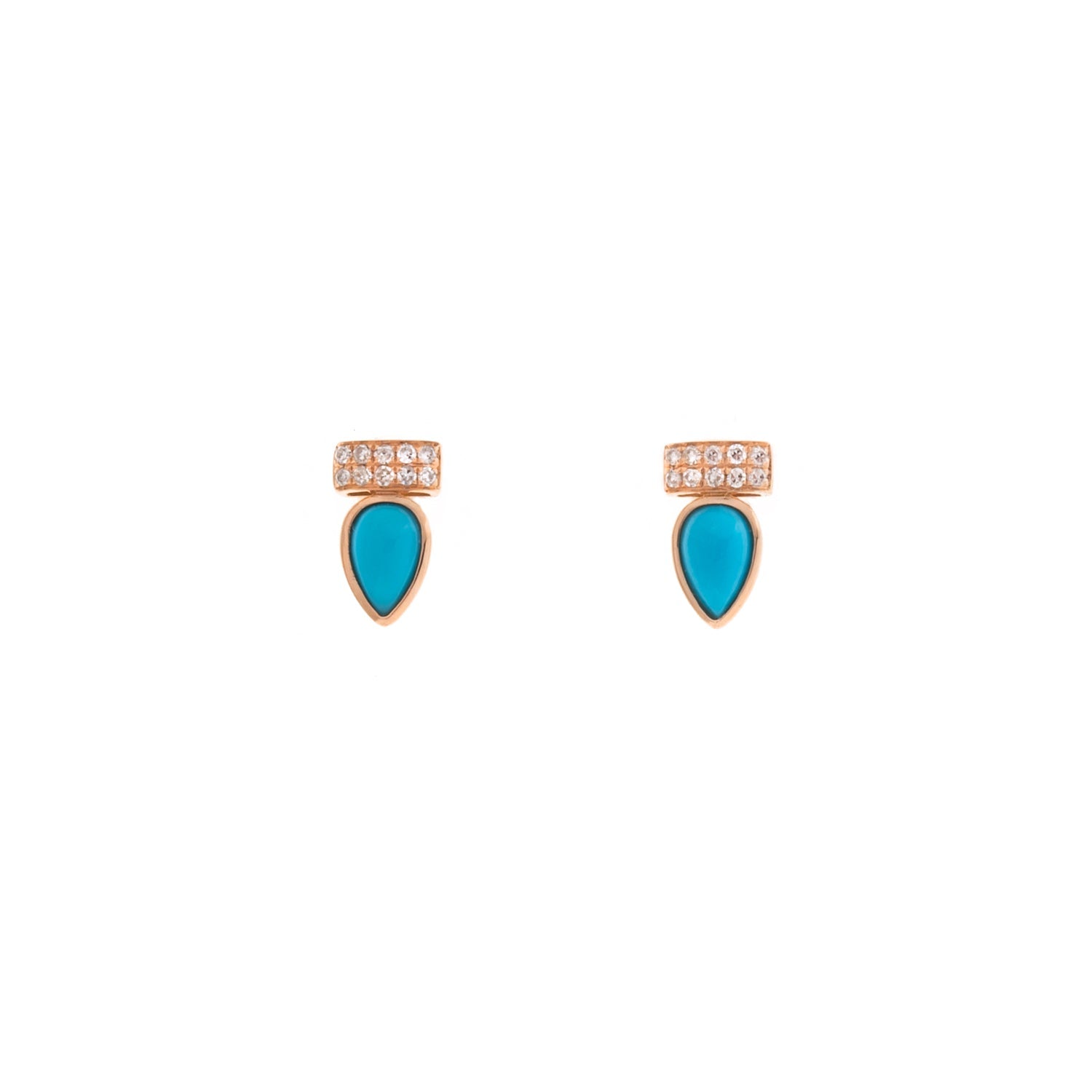 Turquoise Earring. Earrings. 18K gold earring. White Gold, yellow gold, rose gold. Perfect Gift. Earring gift. Fine jewelry. Anatol. Kifissia. Golden Hall. Σκουλαρίκι χρυσό. Σκουλαρίκι  με ζαφείρια. Σκουλαρίκι τρυπητό. Σκουλαρίκι με τιρκουάζ. Σκουλαρίκι με διαμάντια. Athens. Κηφισιά. Σκουλαρίκι με μπριγιάν. 