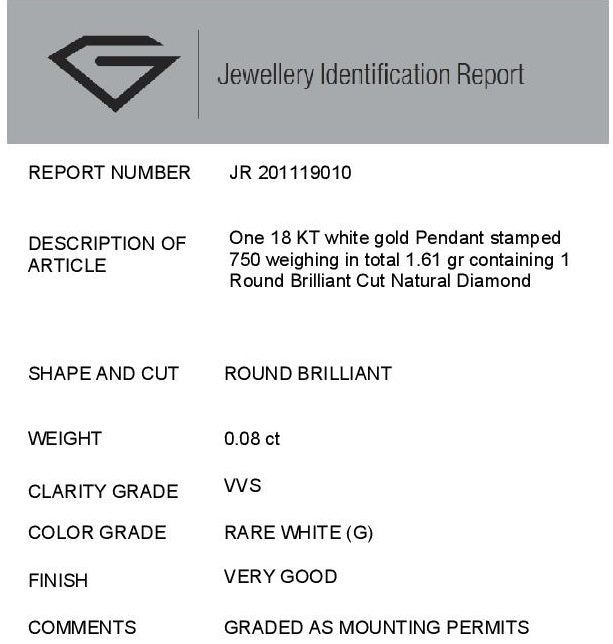 IGL Certificate JR 201119010