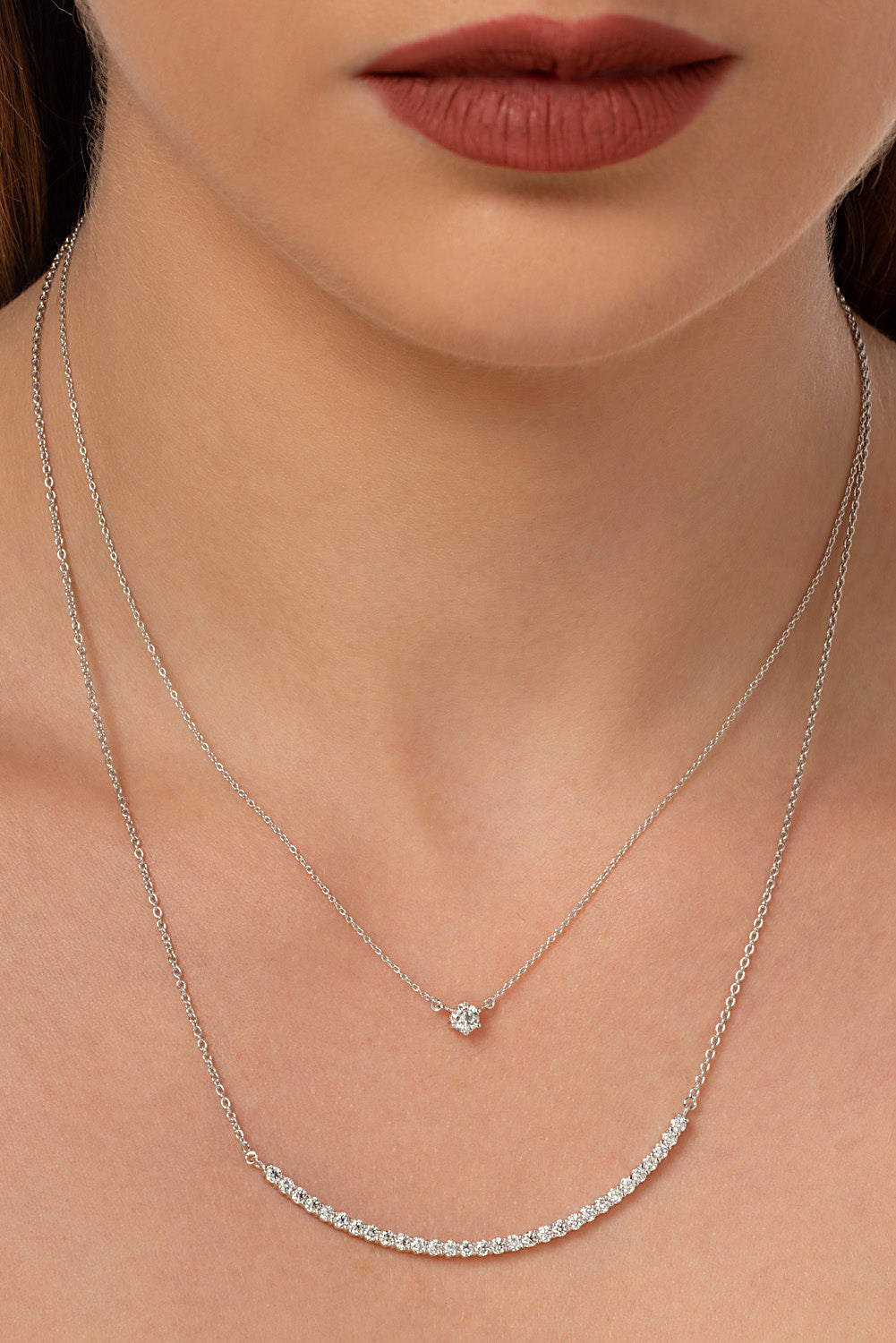 Diamond Bar Necklace