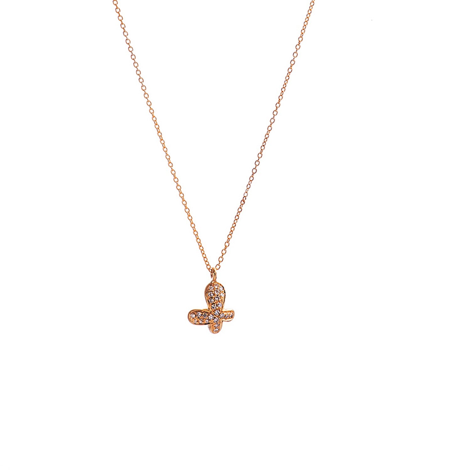 Diamond Butterfly Necklace