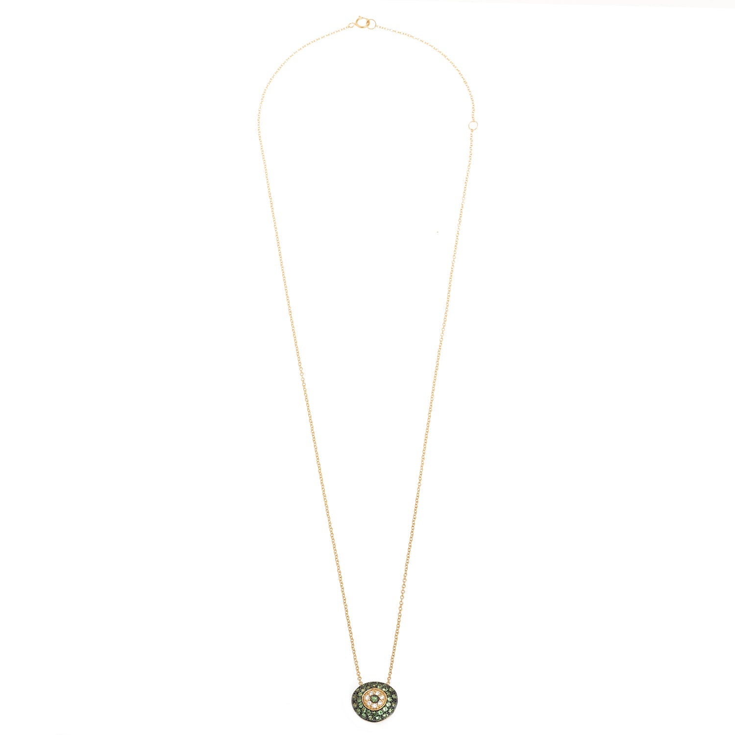 Tsavorite Pebble Evil Eye