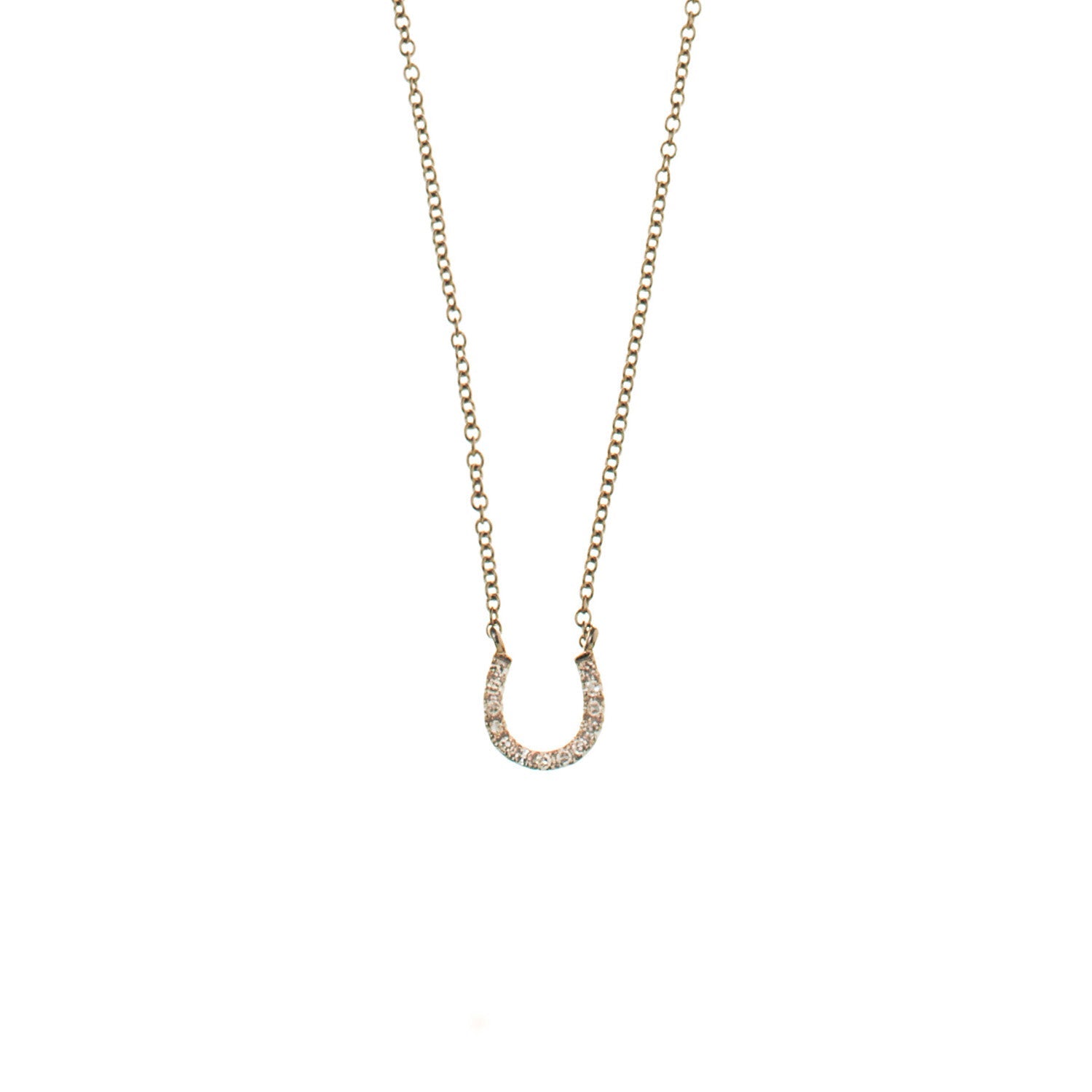 Diamond Horse Shoe Necklace