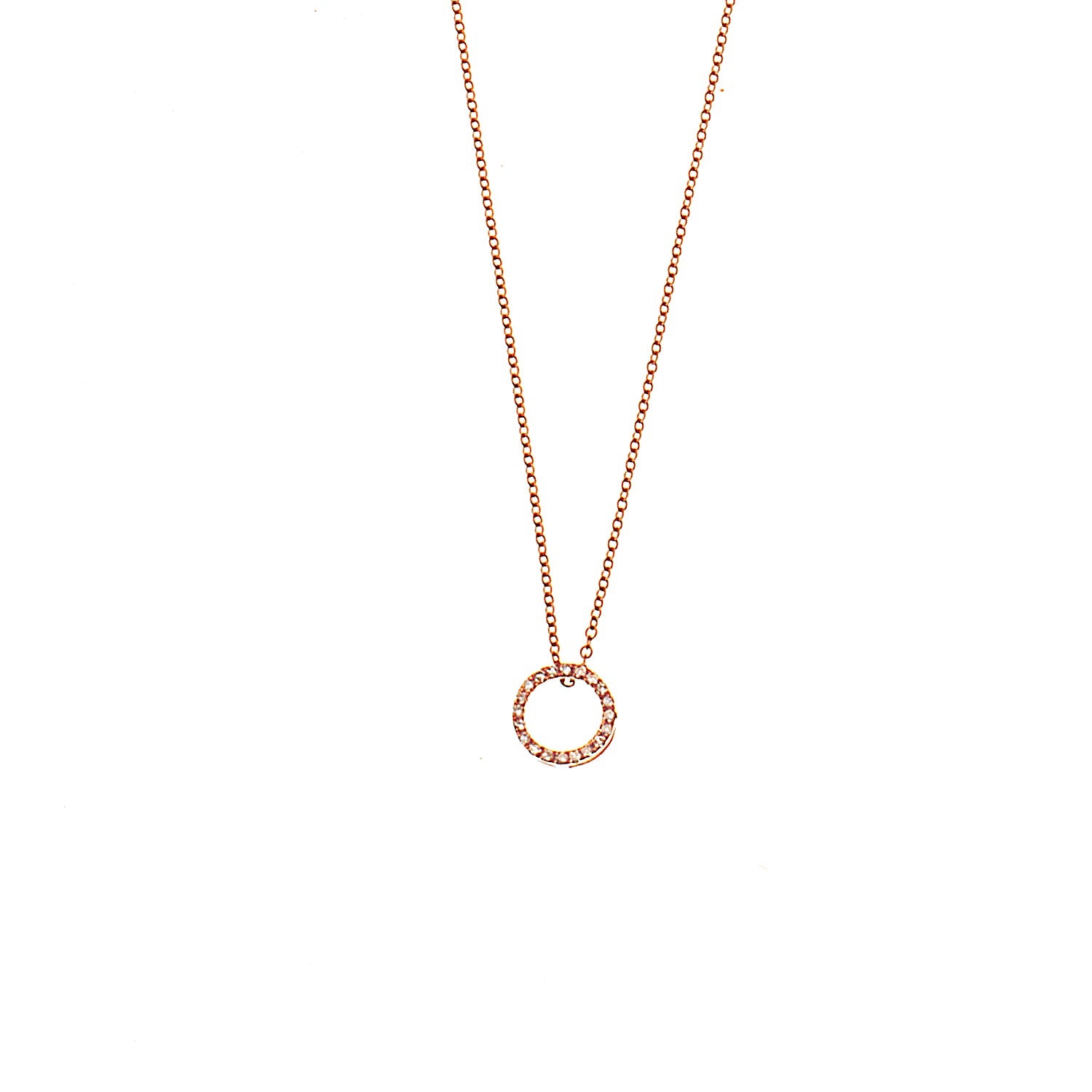 Diamond Circle Necklace