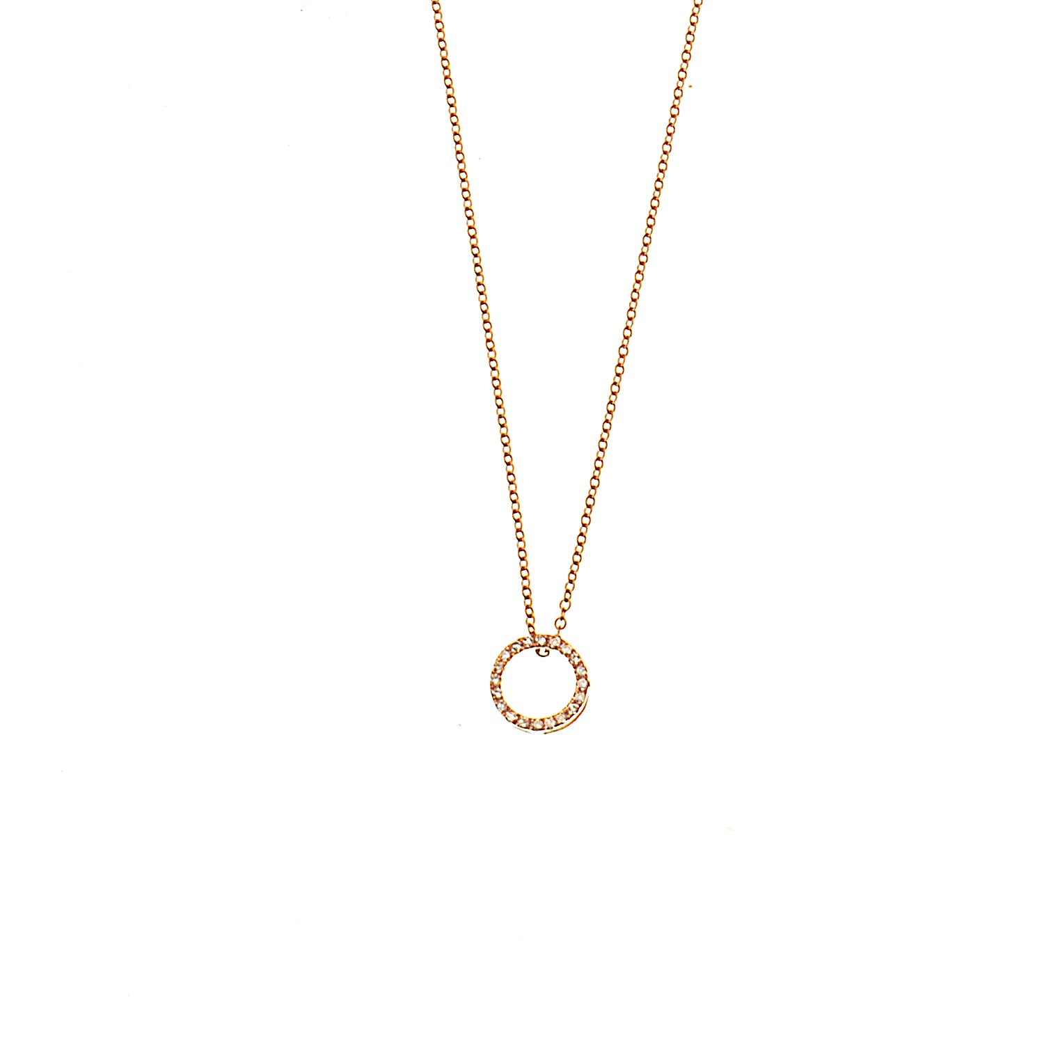 Diamond Circle Necklace
