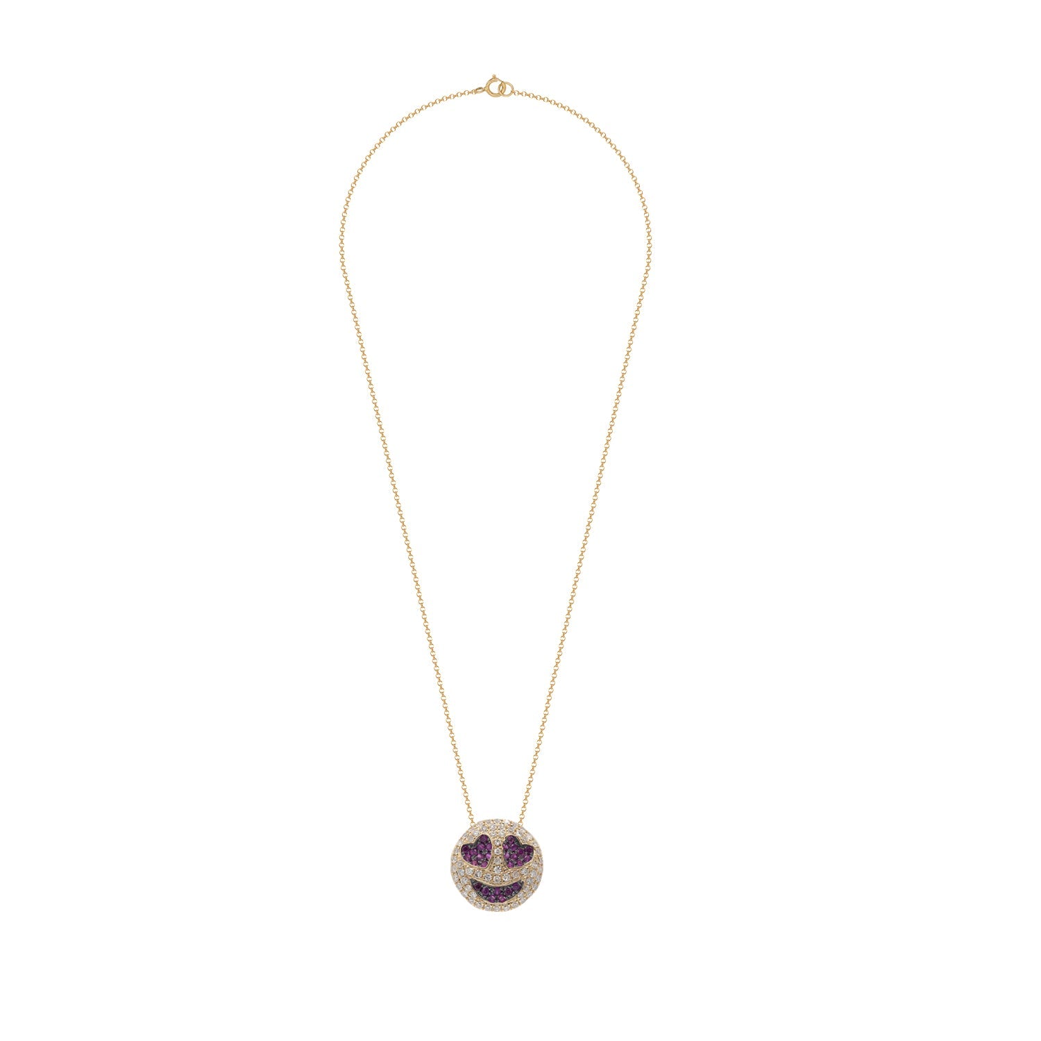 Symbol necklace. Heart, butterfly, round necklace. Gift necklace. Gold necklace. Diamond necklace. Precious stone necklace. Evil Eye necklace. Chain necklace. Easy to wear necklace. Anatol jewelry. Fine jewelry. Golden Hall. Kifissia. Athens. Χρυσό κολιέ. Κολιέ με διαμάντια. Χρυσά κοσμήματα. Κηφισιά. Κολιέ με μπριγιάν.