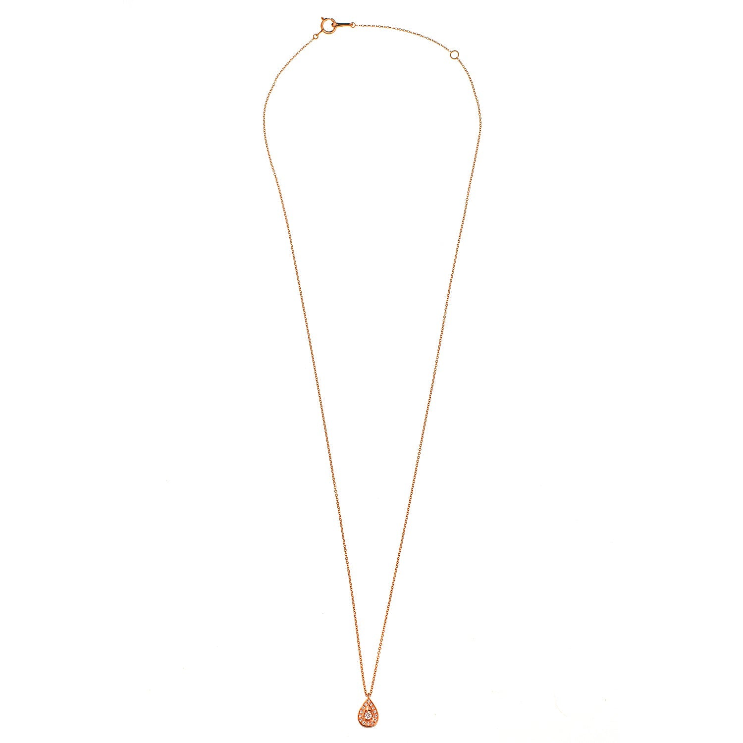 Pear Shaped Diamond Necklace