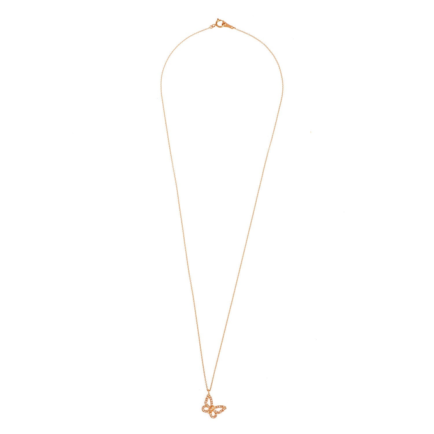 Diamond butterfly necklace. Κολιέ πεταλούδα.