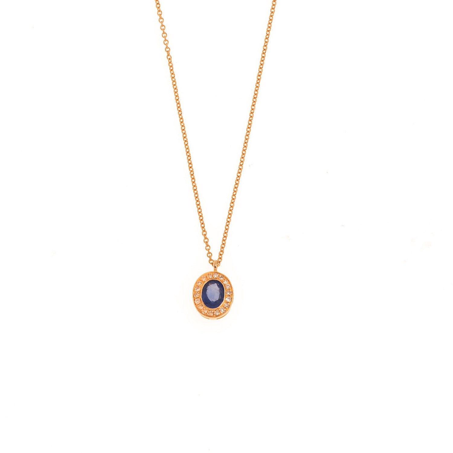 Sapphire Necklace. Sapphire and diamond necklace. Sapphire necklace for gift. Chain necklace. Anatol jewelry. Fine jewelry. Golden Hall. Kifissia. Athens. Χρυσό κολιέ. Κολιέ με διαμάντια. Χρυσά κοσμήματα. Κηφισιά. Κολιέ με μπριγιάν. Κολιέ με ζαφείρια. Κολιέ με μπριγιάν και ζαφείρια.