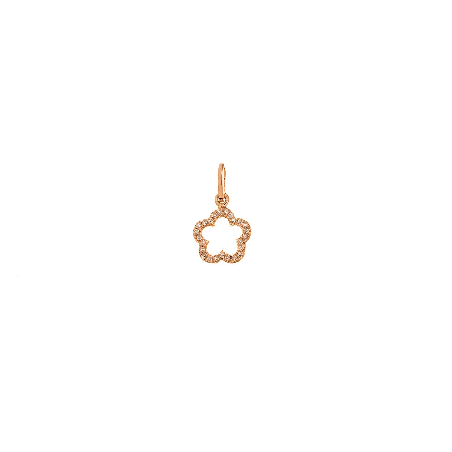 Diamond Flower Pendant