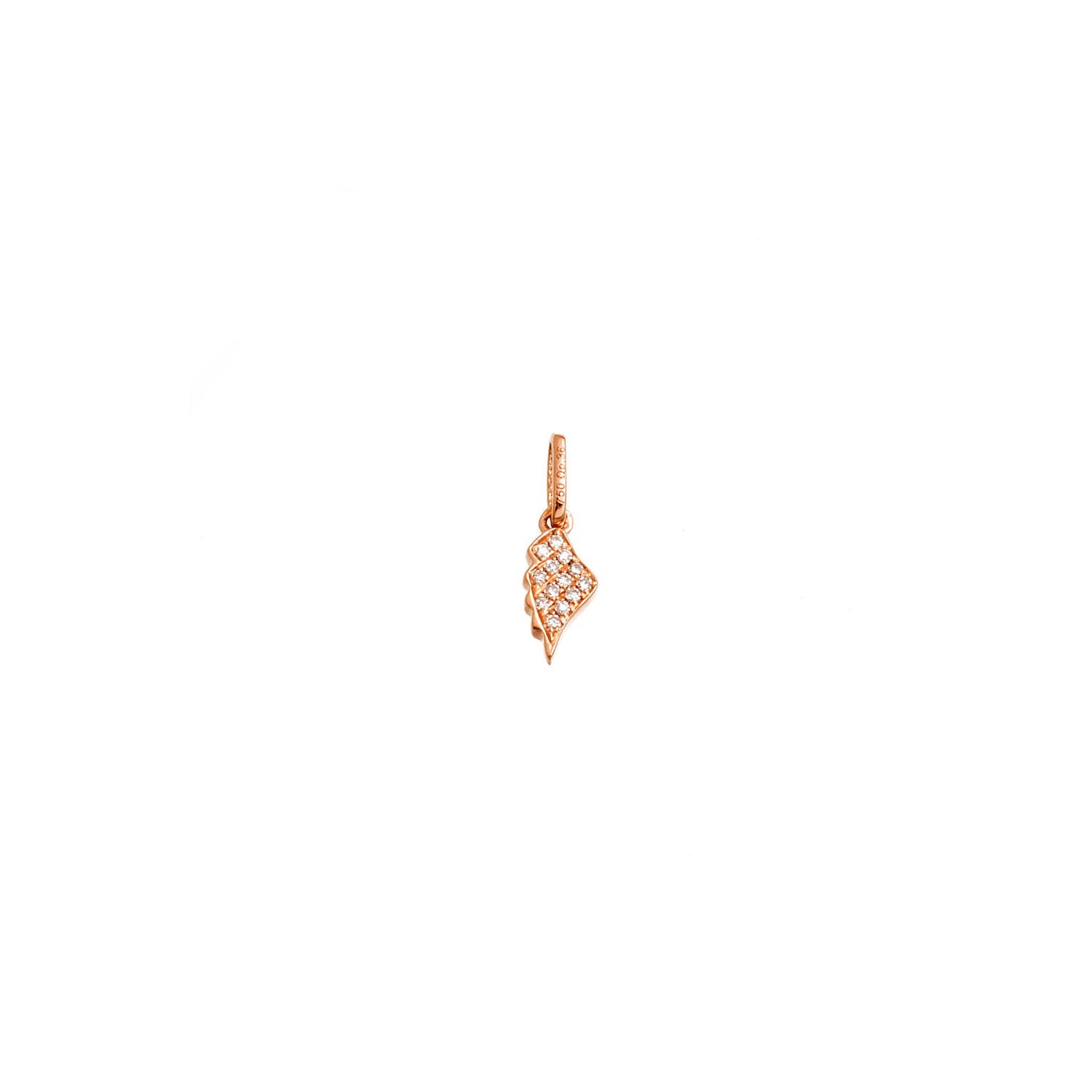 Diamond Mini Feather Pendant