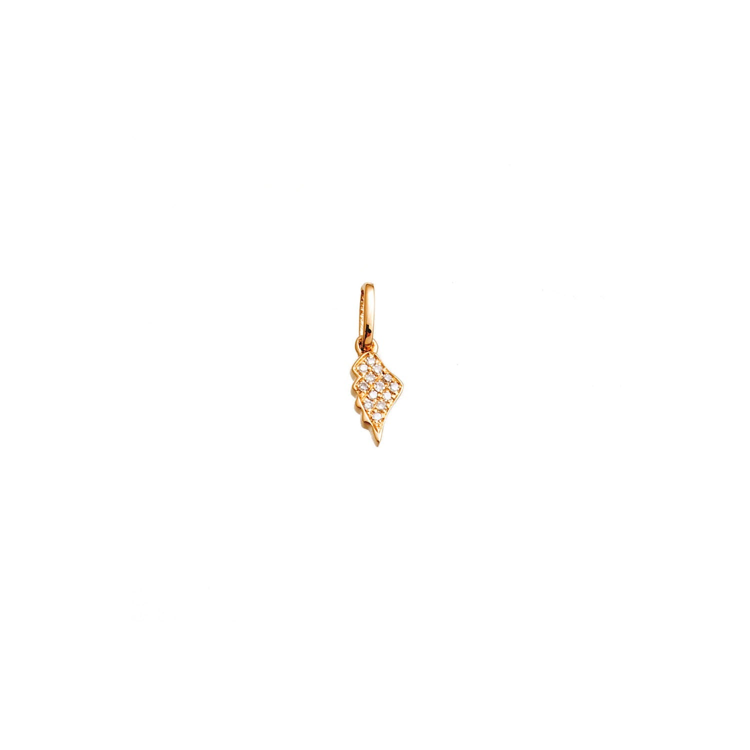 Diamond Mini Feather Pendant