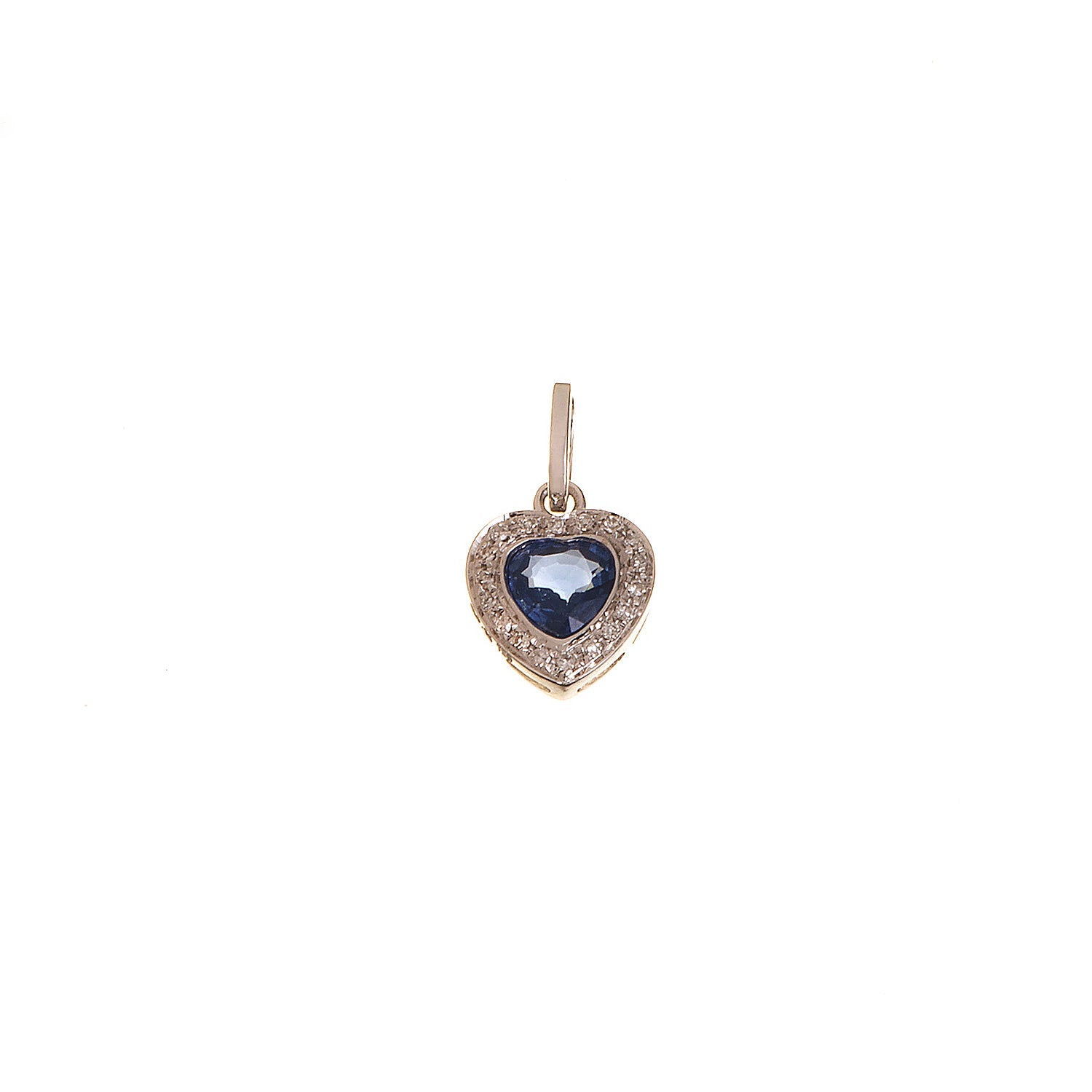 Sapphire Heart Pendant