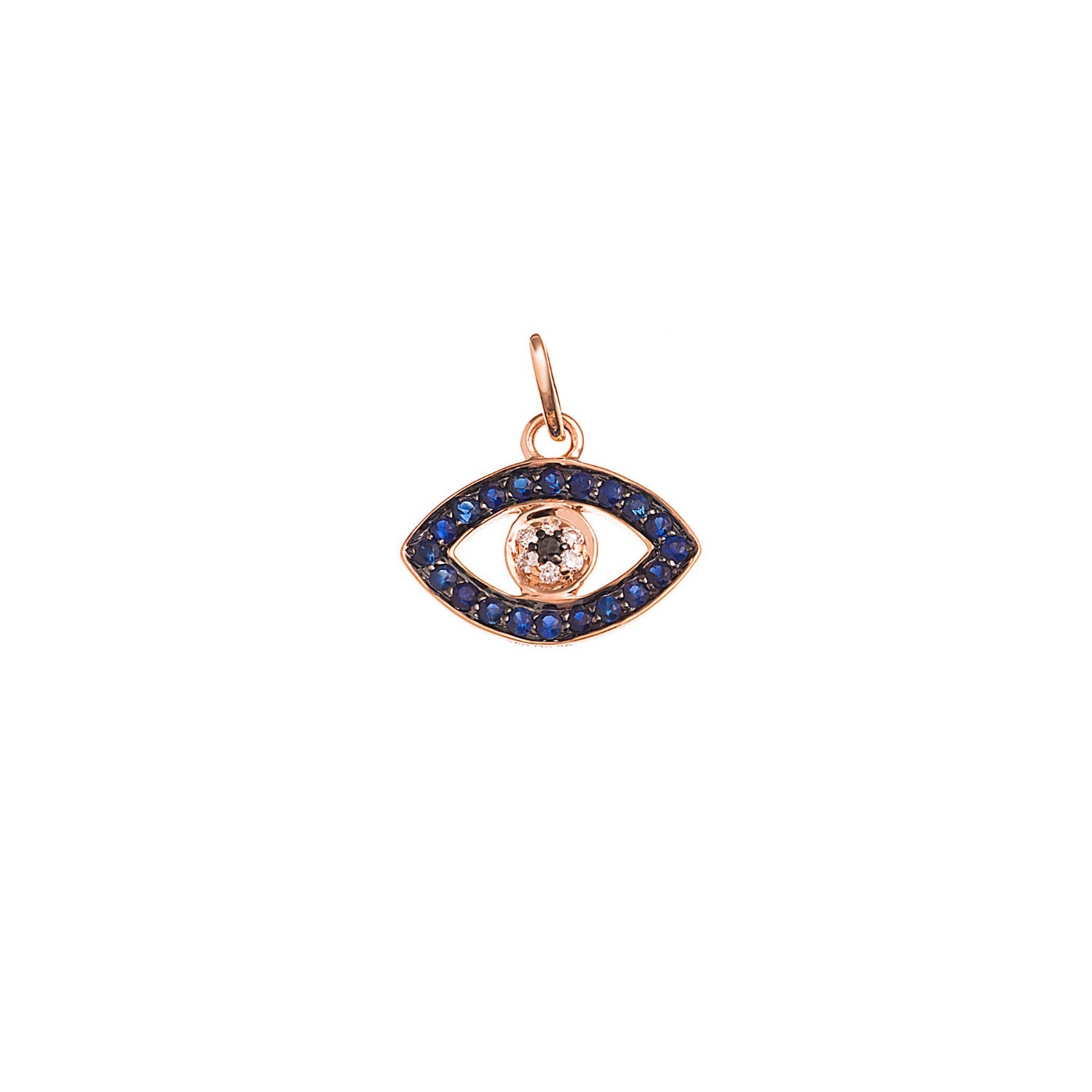 Sapphire Outline Eye Pendant