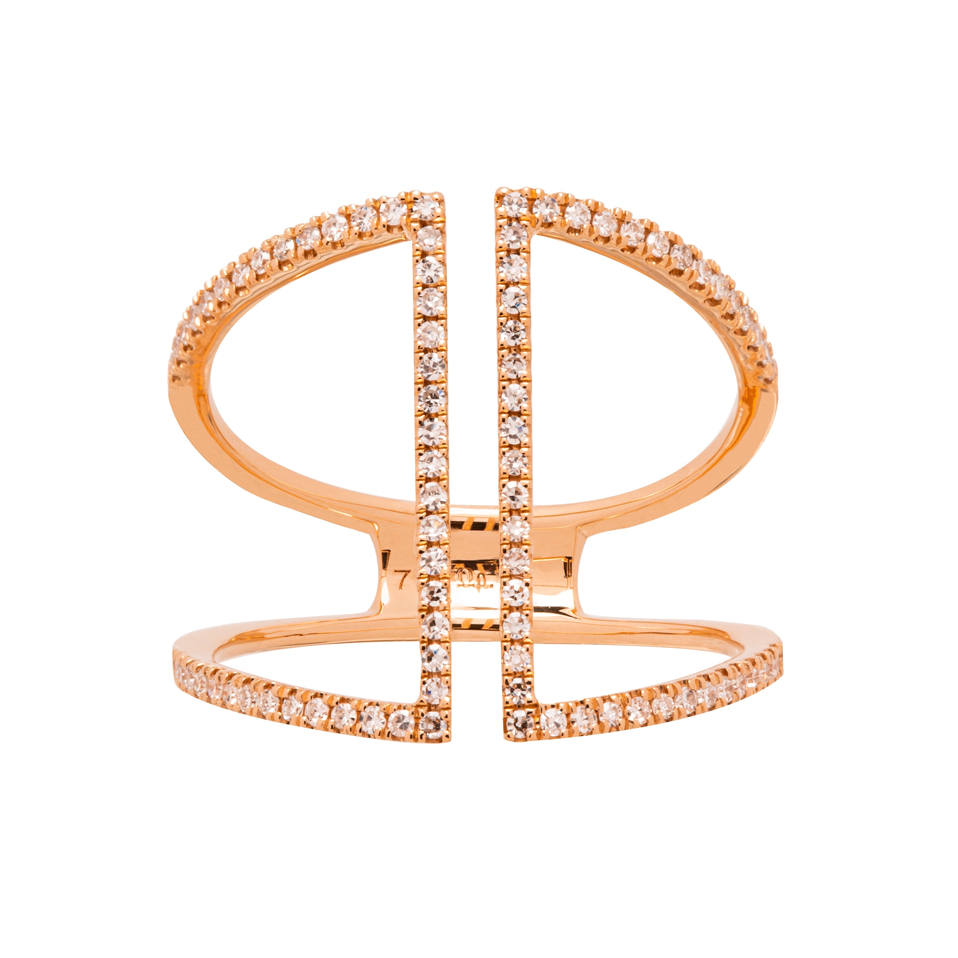 Diamond Aisle Ring. Curves ring