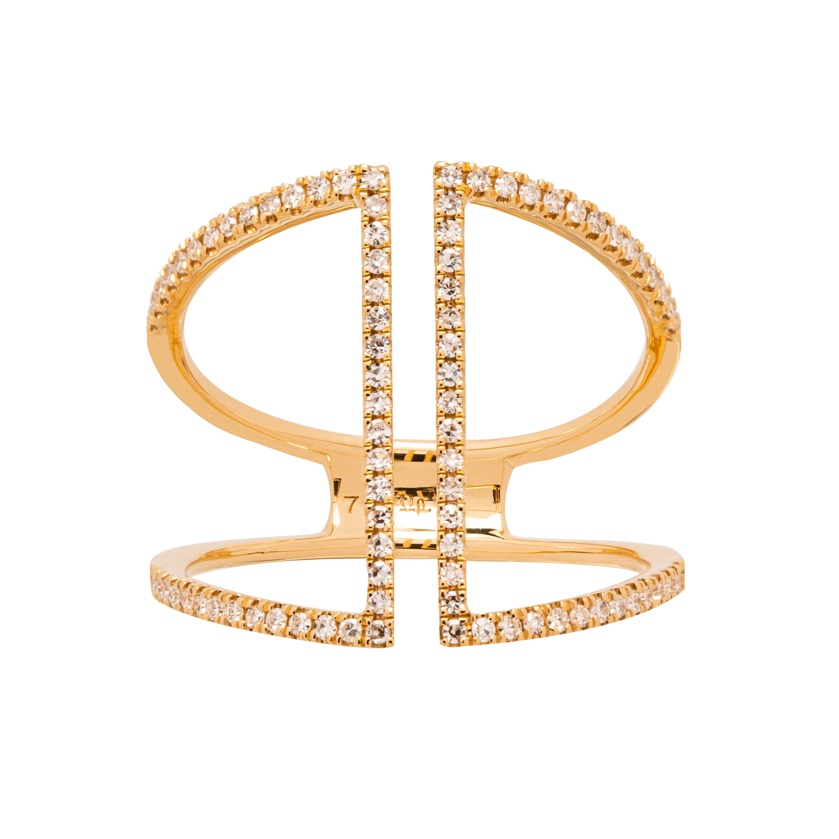 Diamond Aisle Ring. Curves ring