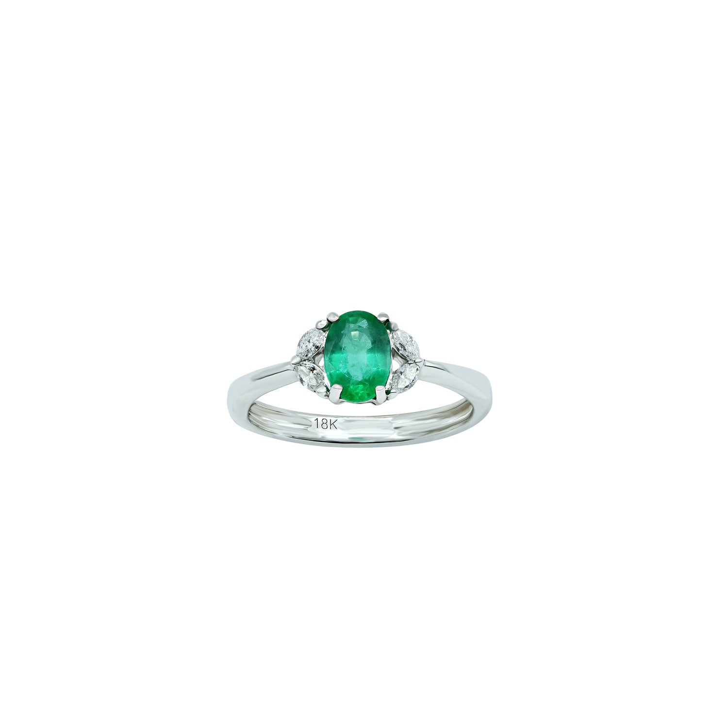 Oval Emerald Ring
